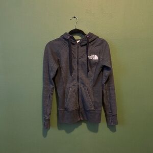 The North Face Charcoal Grey Zip-Up Hoodie Size XS